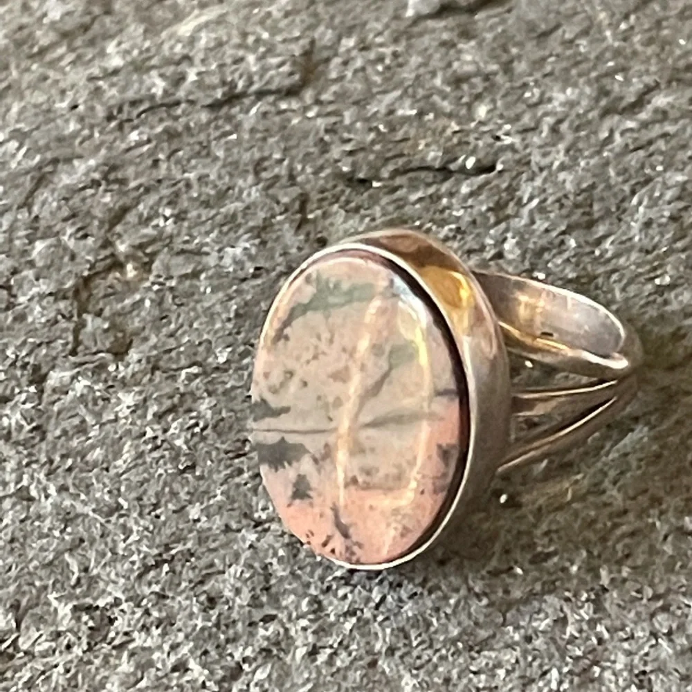 Native American Jasper Ring Vintage Size 6 1/4